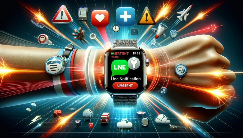 緊急時のLINE通知とApple Watchの活用