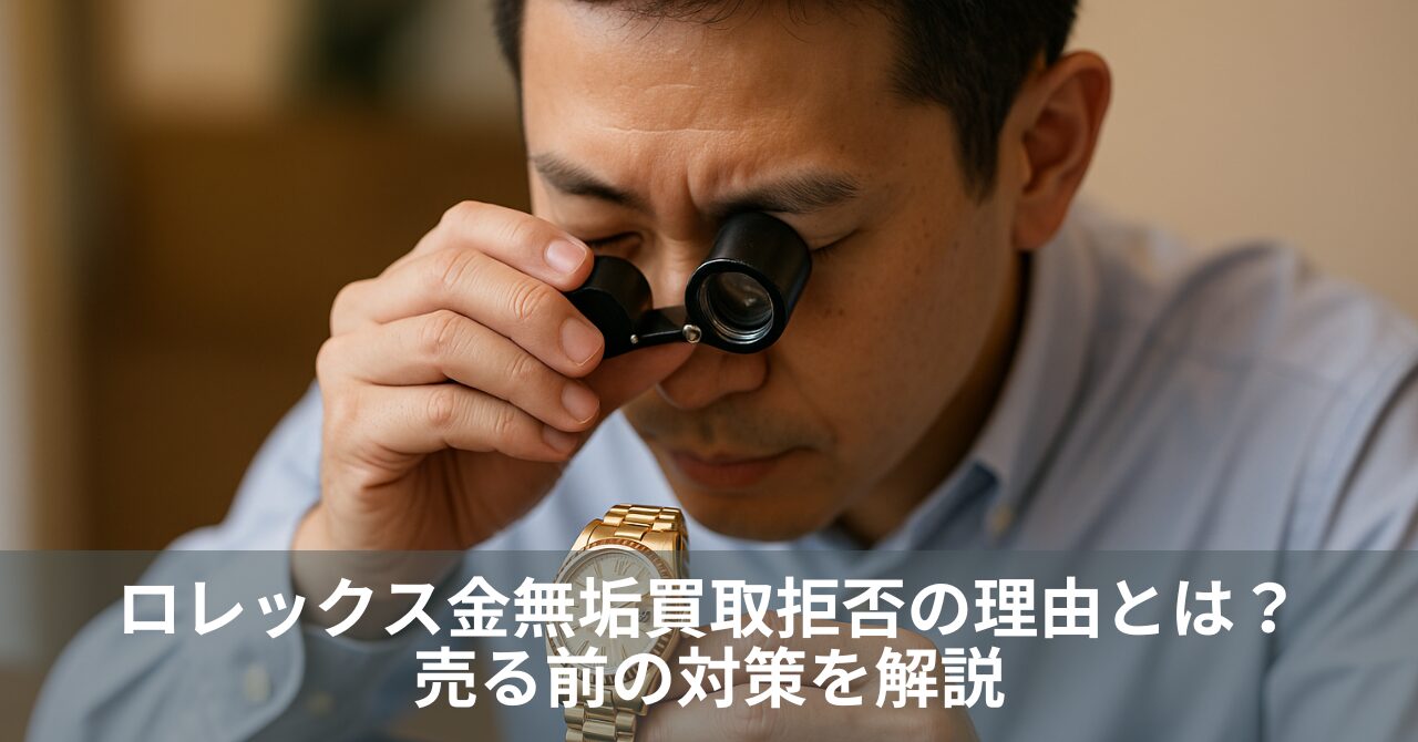 ロレックス金無垢買取拒否の理由とは？売る前の対策を解説