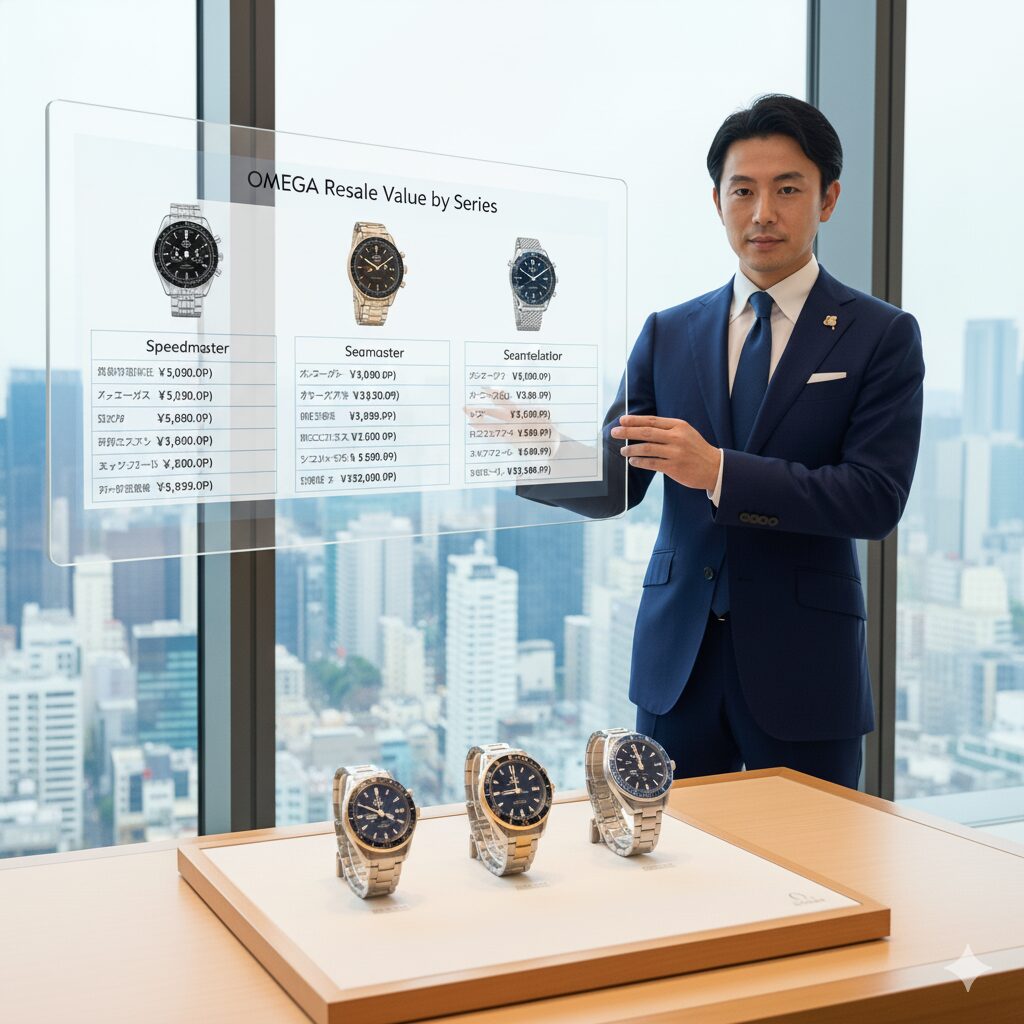 シリーズ別に見るオメガ高く売れるモデルの相場