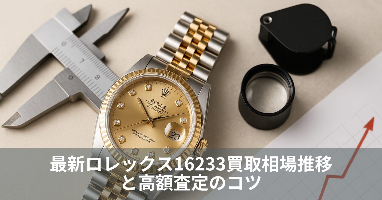 最新ロレックス16233買取相場推移と高額査定のコツ