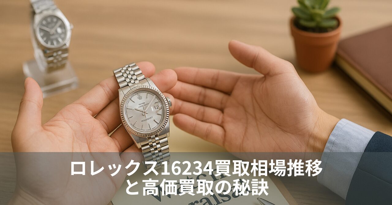 【2025年最新】ロレックス16234買取相場推移と高価買取の秘訣