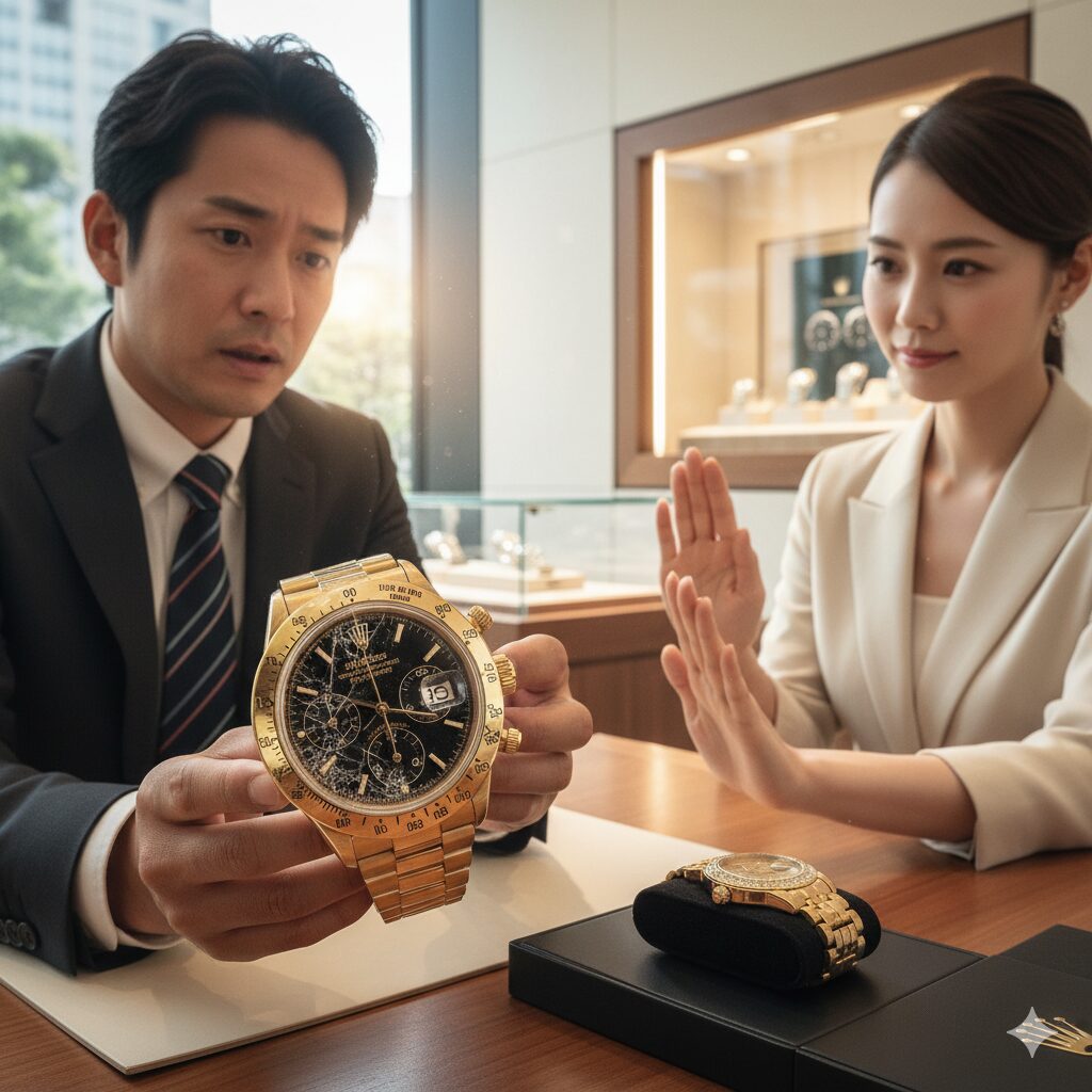 ロレックス金無垢買取拒否の主な理由とは