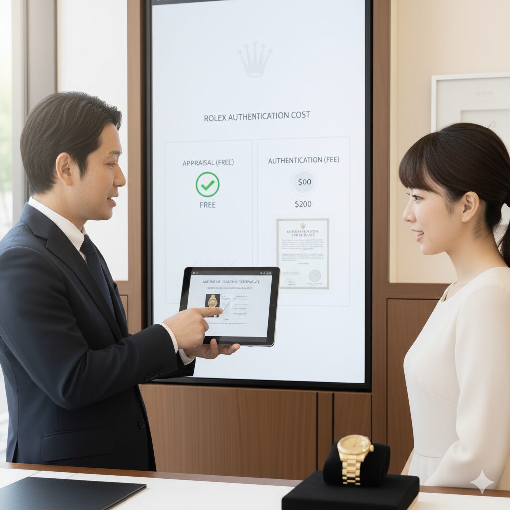 ロレックス鑑定の費用について