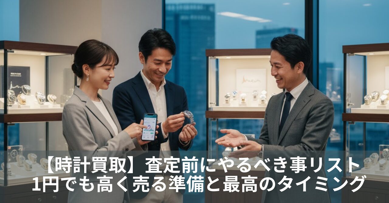 【時計買取】査定前にやるべき事リスト｜1円でも高く売る準備と最高のタイミングをプロが解説